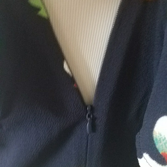 Black Off The Shoulder Floral Dress NWT - Picture 5 of 6